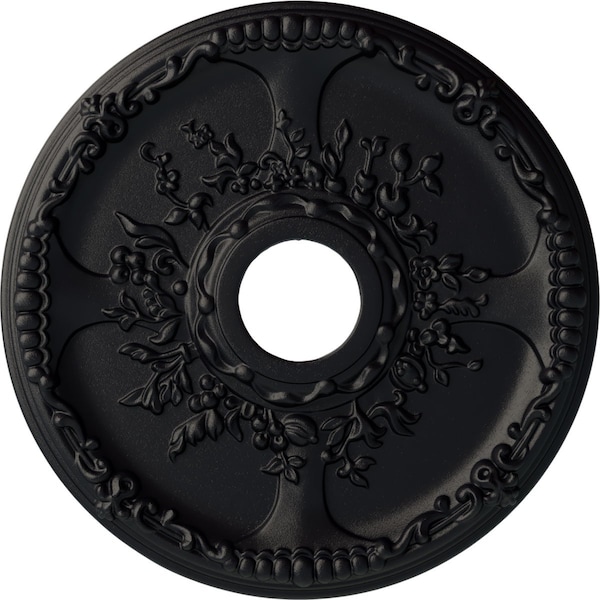 Ekena Millwork Antioch Ceiling Medallion (Fits Canopies up to 3 1/2"), 18"OD x 3 1/2"ID x 1 3/8"P, Steel Gray CM18SESGS - main